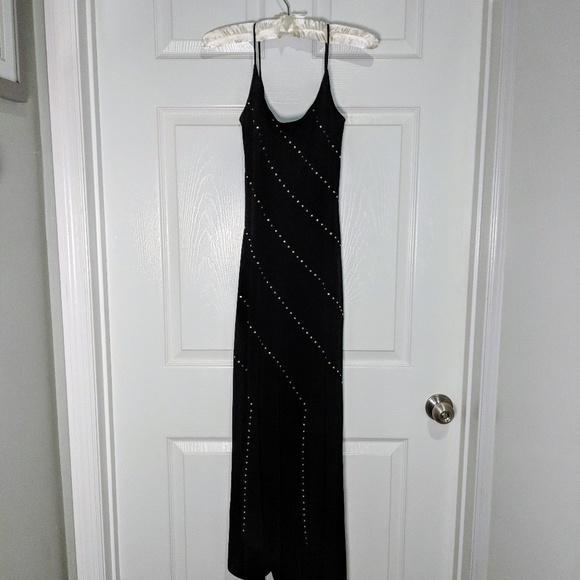 Cache black sequined asymmetric dress NWT size S - Picture 3 of 5